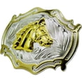 thumbnail image 3 of Moranse Religion Cross Cowboy Kneeling Prayer And Horse Design Belt Buckles, 3 of 6