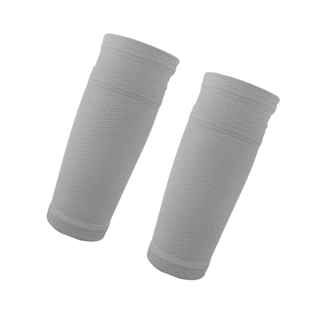 Soidarity 1 par de calcetines de espinilleras de fútbol para adultos y niños, soporte deportivo para piernas, mangas de pantorrilla, almohadillas de alta Deportes y aire libre Gris/M Soidarity OD010427-02