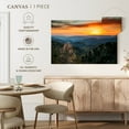 thumbnail image 5 of Elephant Stock Great Smoky Mountains Sunrise Wall Art - Horizontal Canvas Wall Art - Living Room Wall Decor - Nature Canvas - Yellow And Orange Decor - 12" x 8", 5 of 8