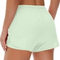 thumbnail image 5 of Women's Running Shorts with Liner 3 Zipper Pockets Elastic Workout Athletic Gym Yoga Shorts, XL, 5 of 5