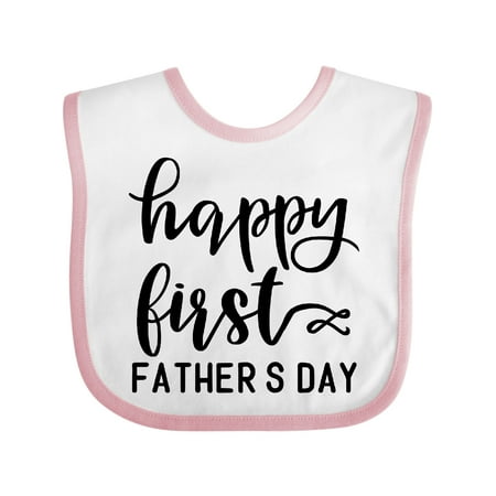 

Inktastic Happy 1st Father s Day Design Gift Baby Boy or Baby Girl Bib