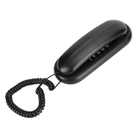 Teléfono TCF1000 ABS negro para montaje en pared, de doble propósito, para hoteles, oficinas, ascensores, baños