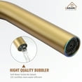 thumbnail image 6 of CASAINC Single-Handle Freestanding Floor Mount Roman Tub Faucet Bathtub Filler with Hand Shower in Brushed Brass, 6 of 10