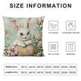 thumbnail image 5 of Shiartex  Happy Easter Hunny Bunny Throw Pillow Covers,  Easter Eggs Rabbit Pink Cushion Case Decoration for Sofa Couch, 5 of 5