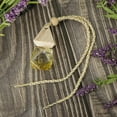 thumbnail image 3 of DOLITY Mini Glass Hanging Empty Car Perfume Bottle Refillable Essential Oil Fragrance Yellow, 3 of 9