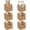 Natural, variant on 6 Pack 8.7 Inch Wicker Baskets, Hand Woven Paper Rope Storage Baskets, Foldable Cube Storage Bins Organizer Square Wicker Cubes for Shelves Pantry Organizing & Decor (Gray)