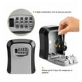 thumbnail image 3 of Wall Mount Key Lock Box 4 Digit Password Code Security Lock No Key for Home Office Key Safe Secret Storage Box Organizer ,More Reliable & Robust, 3 of 6