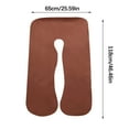 thumbnail image 4 of U-Shaped Maternity Pillow Cover Only Removable Washable Crystal Velvet Ergonomic Pregnancy Support Cushion Slipcover for Belly Back Legs (No Filling) Daily Hot Picks & Limited-Time Offers, 4 of 5