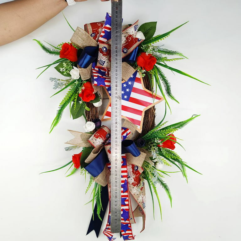 Pompotops United States Independence Day Simulation T Ulip Garland Door  Hanging Decoration 