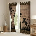 thumbnail image 3 of Feelyou Farmhouse Dog Animal Black Out Curtains, Vintage Lodge Cabin Curtains Pack of 2 (42x63 Each), Rustic Hunting Theme Bedroom Curtains, Curtains and Drapes Room Decor, 3 of 6