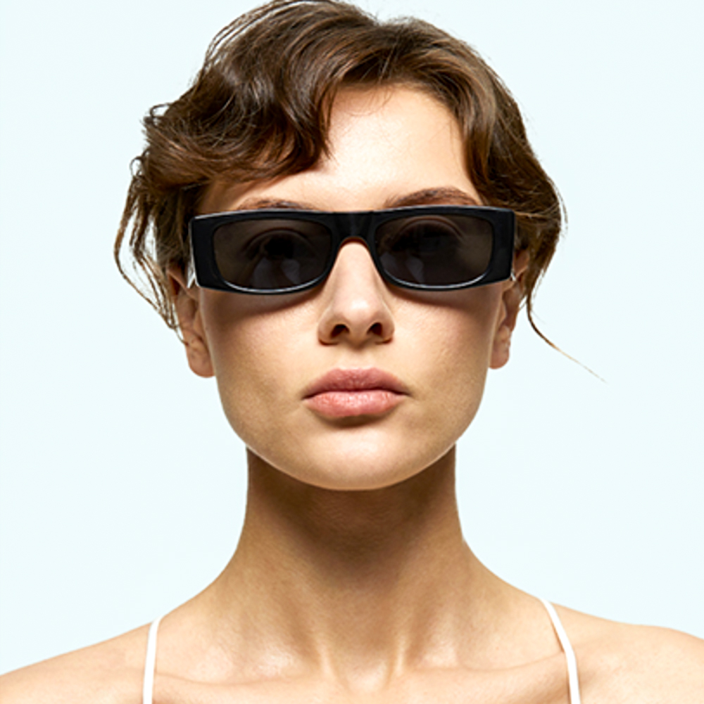 Retro Narrow Rectangle Sunglasses Y2K Minimal Chic UV400 Protection 452b0d4f-3a8e-46d7-9045-  main image 3