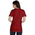 thumbnail image 3 of Inkmeso Womens Basic Crewneck Tshirt Short Sleeve Regular Fit Long Tee Workout Top, 3 of 8
