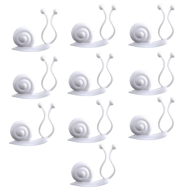 10x Clips de Fijación de Pared para Pntas Trepadoras Decoración de Vides de Pared Accesorio de Pared Autoadhesivo Fijador de Pntas Autoadhe Gloria Clips de fijación de vides