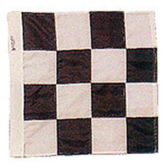 Annin Flagmakers 324496 Nyl-Glo Black andWhite Checkered Race Flag-24 in. X 24 in.