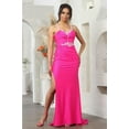 thumbnail image 3 of Womens Dusty Blue Prom Gown Formal Evening Long Sheath Plus Size Dress, 3 of 9