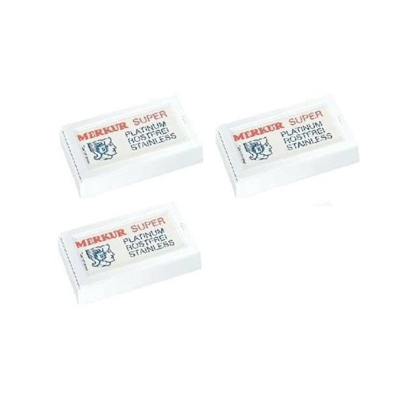 Merkur Double Edge Safety Razor Blades, 10 ct. (Pack of 3)