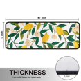 thumbnail image 5 of Kitchen Rugs Sets Of 2,Yellow Lemon Fruit Flowers White Pattern Anti Fatigue Kitchen Mat Rugs Non Slip Washable,Decorative Kitchen Floor Mats for Kitchen,Sink,Laundry,17"x47"+17"x47", 5 of 5
