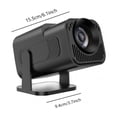 thumbnail image 2 of Dadiaei Mini Projector HD with Built In Screen 180 Rotatable Portable Projector Home Outdoor Movie Night Smartphone Laptop Cozy Home Decor for Living Room and Bedroom, Black, 2 of 5
