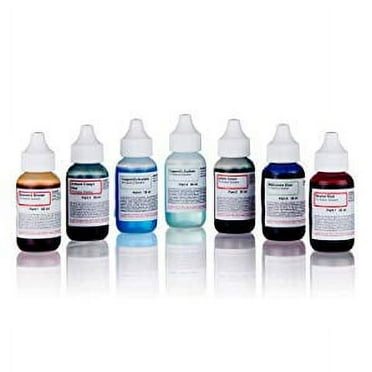 AmScope Vital Stain Kit - Microscope Slide Stain Kit - 7 Stains