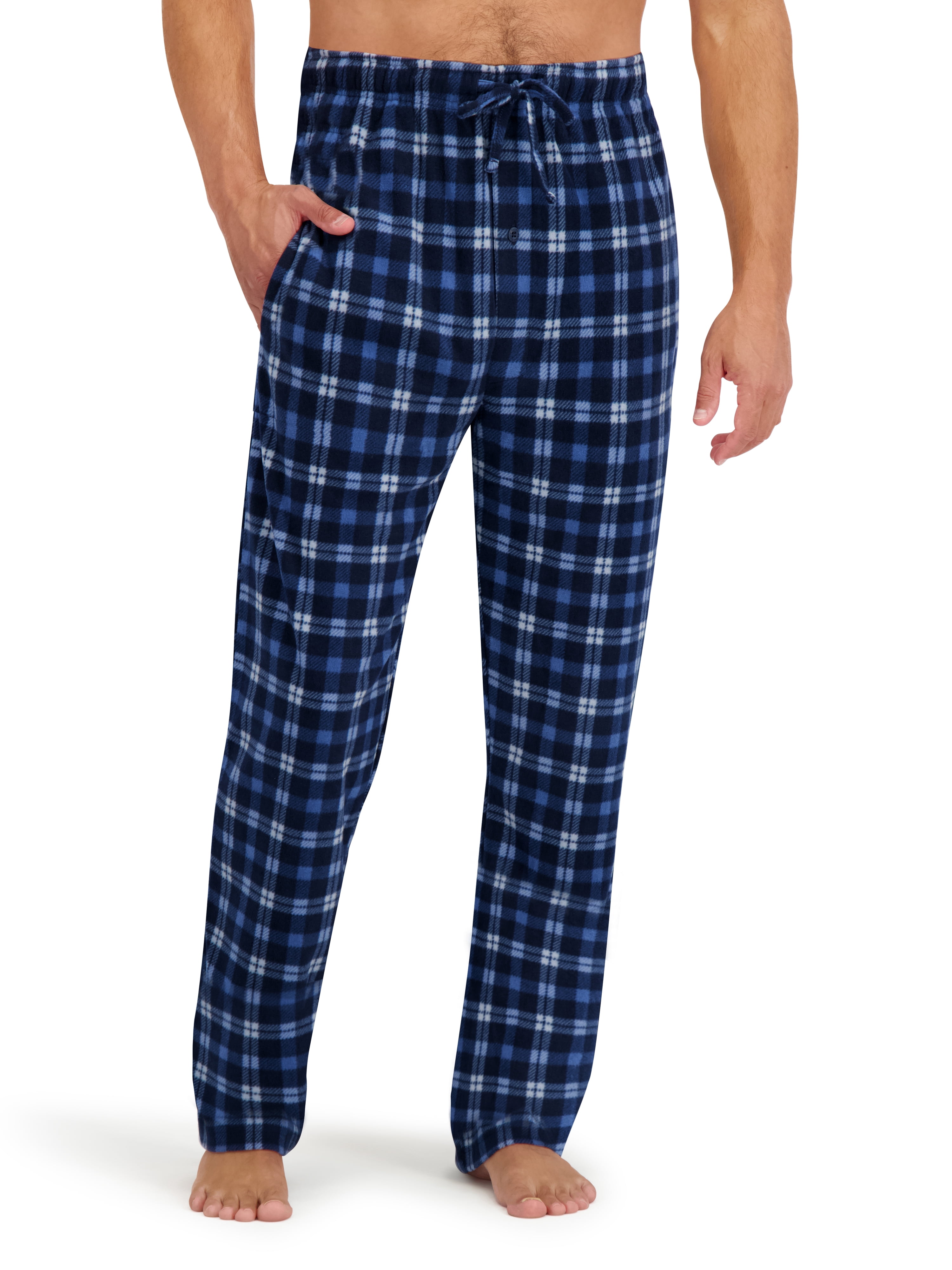Hanes Men's Cozy Microfleece Pajama Sleep Pants, 2-Pack, Sizes S-2XL