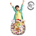 thumbnail image 3 of Dessert Storage Toy Bag Chair, Rhythmic Delicious Macarons French Cuisine Cakes Pattern, Stuffed Animal Organizer Washable Bag, Small Size, Cream Pale Mauve, by Ambesonne, 3 of 3