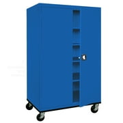 Sandusky Lee 46"W x 24"D x 78"H 5-Shelf Transport Mobile Storage Cabinet
