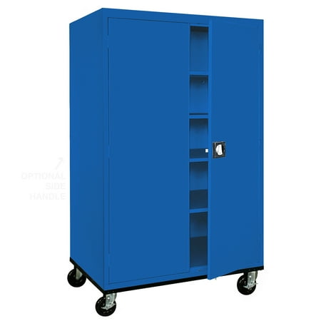 Sandusky Lee 46"W x 24"D x 78"H 5-Shelf Transport Mobile Storage Cabinet