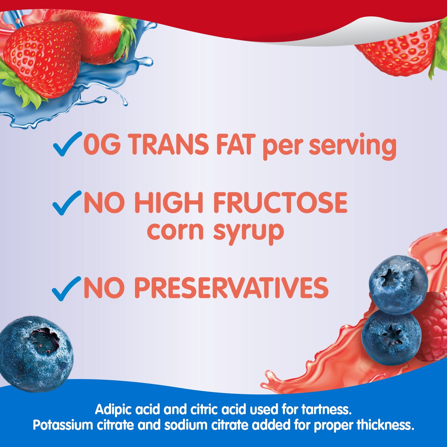 (3 pack) Snack Pack Strawberry Flavored and Berry Blue Flavored Juicy Gels, 3.25 oz Snack Cups, 12 Count Family Pack