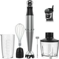thumbnail image 1 of Immersion Blender Handheld Hand Blender 1100W, Trigger Variable Speed 5 in 1 Stick Blender, Emulsion Blender with Chopper, Whisk and Frother for Soup, Baby Food and Smoothies, 1 of 8