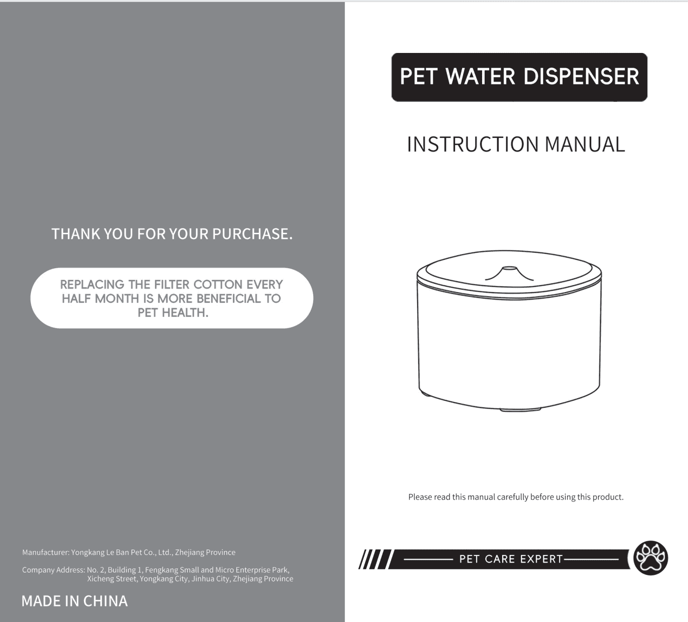 3L Pet Water Fountain, Automatic Circulating Cat Water Fountain with Quiet Pump, Visible Water Level, Easy to Clean, BPA-Free, White, for Cats and Small Dogs
