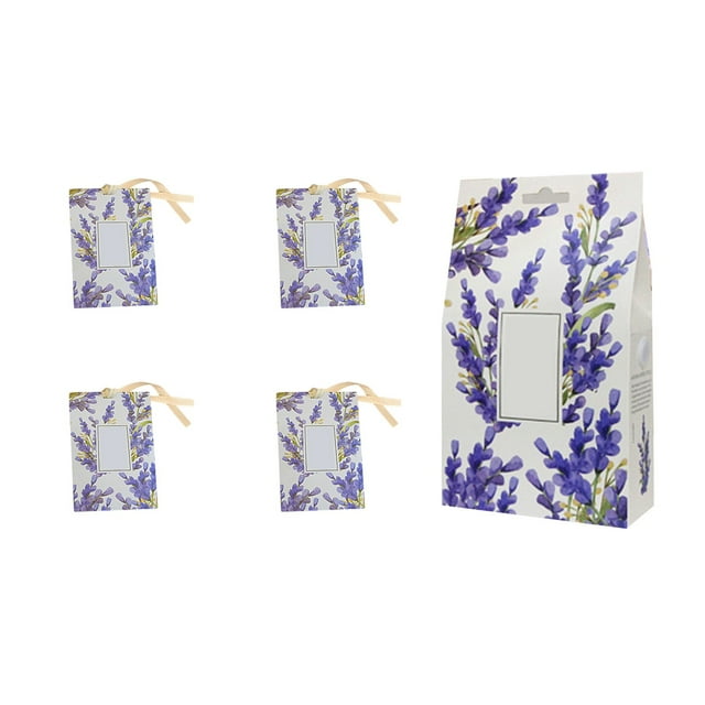 COM1950s Clothes Bags for Storage, Sachets Bag Deodorizing Aromatherapy Sachets Car Wardrobe Clothes Wardrobe Long Lasting Fragrances 4 Pack, Hanging Clothes Bag