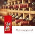 thumbnail image 3 of DIY Forma especial Taladro Pintura de diamante Kit de cubiertas de botellas de vino de Navidad Mosaico Diamantes de imitación Bolsas de champán Adorno artístico Artesanía para decoración de mesa navid, 3 of 5