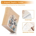 thumbnail image 4 of Deer Head Floral Flowers Napkin Holder for Table Clear Napkin Stand Paper Holder Acrylic Organizer Dispenser Napkins for Dinner Kitchen Restaurant Room, 4 of 8
