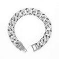 thumbnail image 5 of Baguette Cut Diamond Crystal Bling'ed Out Mens Watch Miami Iced Out Cuban Bracelet - No Reasonable Doubt This is The Jewerly Accesories to Flaunt The Wealth - ST10372C (ST10414M-105-PNP/RED), 5 of 6