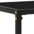 thumbnail image 4 of vidaXL Console Table Black 80x35x75 cm Tempered Glass, 4 of 5