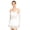 White, variant on Womens Latin Dance Dress Sheer Mesh Patchwork Tiered Tassel Bodysuit Dress and Gloves Royal Blue S