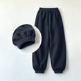 thumbnail image 6 of Luvrsol Womens Sweatpants Oversized Drawstring Jogger Sweatpants High Waist Loose Solid Casual Jogger Pants, Navy XL, 6 of 7