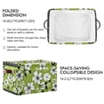 thumbnail image 2 of Yayeee Canvas Storage Basket with Handles for Shelves Fabric Bins Closet Organizer, Retro Floral, 2 of 8