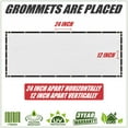 thumbnail image 2 of ColourTree 4' x 106' White Fence Privacy Screen Windscreen Cover Shade Fabric Cloth, 90% Visibility Blockage, with Grommets, Heavy Duty Commercial Grade, Zip Ties Included - (We Make Custom Size), 2 of 8