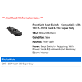 thumbnail image 2 of Front Left Seat Switch - Compatible with 2017 - 2019 Ford F-350 Super Duty 2018, 2 of 2