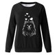 thumbnail image 3 of Gibobby Casual Sudadera para Mujer Sudaderas de cuello redondo para mujer estilo casual manga larga ligeras cómodas holgadas de moda sin botones(Negro,G), 3 of 4