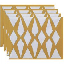 Simply Daisy 18" x 14" Geometric Decorative Placemats, Set of 4