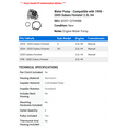 thumbnail image 2 of Water Pump - Compatible with 1998 - 2005 Subaru Forester 2.5L H4 1999 2000 2001 2002 2003 2004, 2 of 2