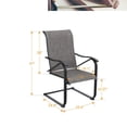 thumbnail image 5 of Sophia & William 2-Piece Patio Dining Chairs Steel Frame with E-coating - Gray, 5 of 6