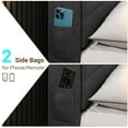 thumbnail image 3 of Afuhokles Queen Floating Bed Frame with LED Lights Headboard, USB-C/A Power Combo, Upholstered Platform Bed, Dark Gray, 3 of 8