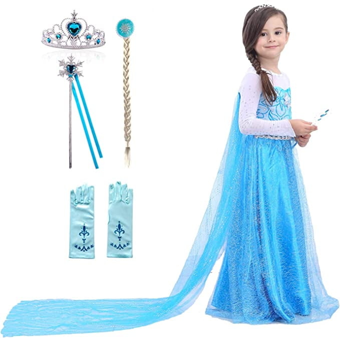 Frozen Princess Elsa Dress Elsa Crown Elsa Wand and Elsa 