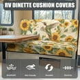 thumbnail image 4 of FOR U DESIGNS Hummingbird Sunflower Print 2 Pack RV Dinette Cushion Covers Stretch Camper Cushion Slipcover Non-Slip RV Couch Cover Sofa Slipover for Travel Trailer Couch, 4 of 7