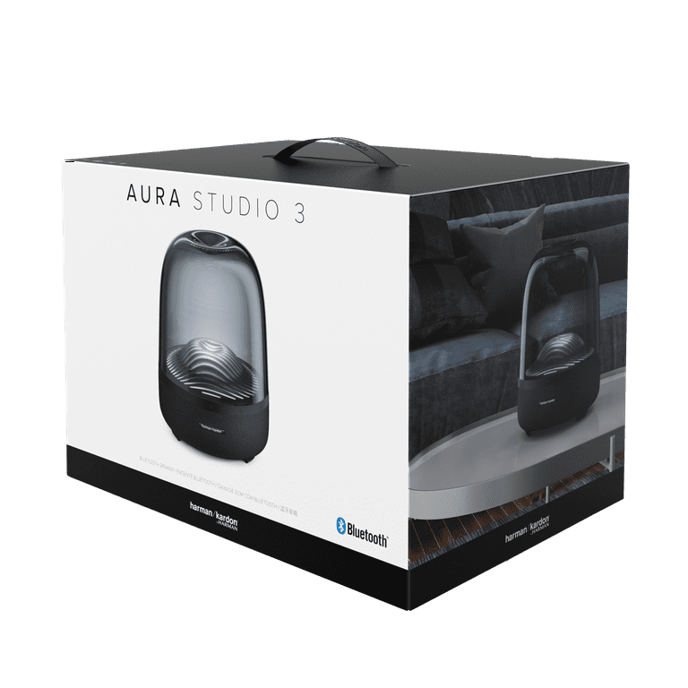 Harman Kardon Aura Studio 3 Bluetooth Speaker, Black - 360 Harman Kardon Aura Studio 3 Bluetooth Speaker, Black - 360