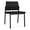 Castillo Black, variant on Avon Reception Waiting Armless Chair UPH Seat Back / Black Steel / Black