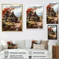 thumbnail image 4 of Designart "Rustic Red Carriage Cart In The United States I" Old American Cart Floater Framed Canvas Art Print, 4 of 5